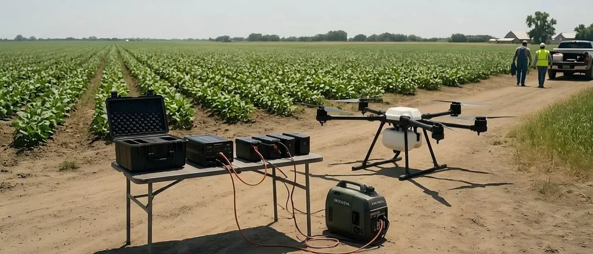 Planejamento de programa de baterias para drones